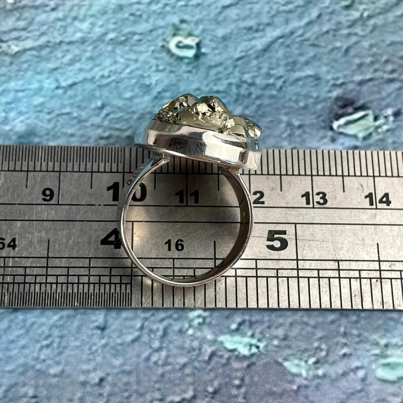 Raw Pyrite Ring