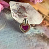 Ruby Silver Necklace Charm