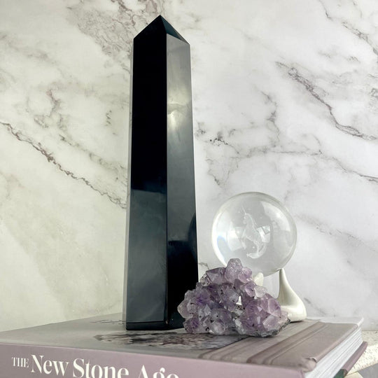 Black Obsidian Crystal Points 30cm