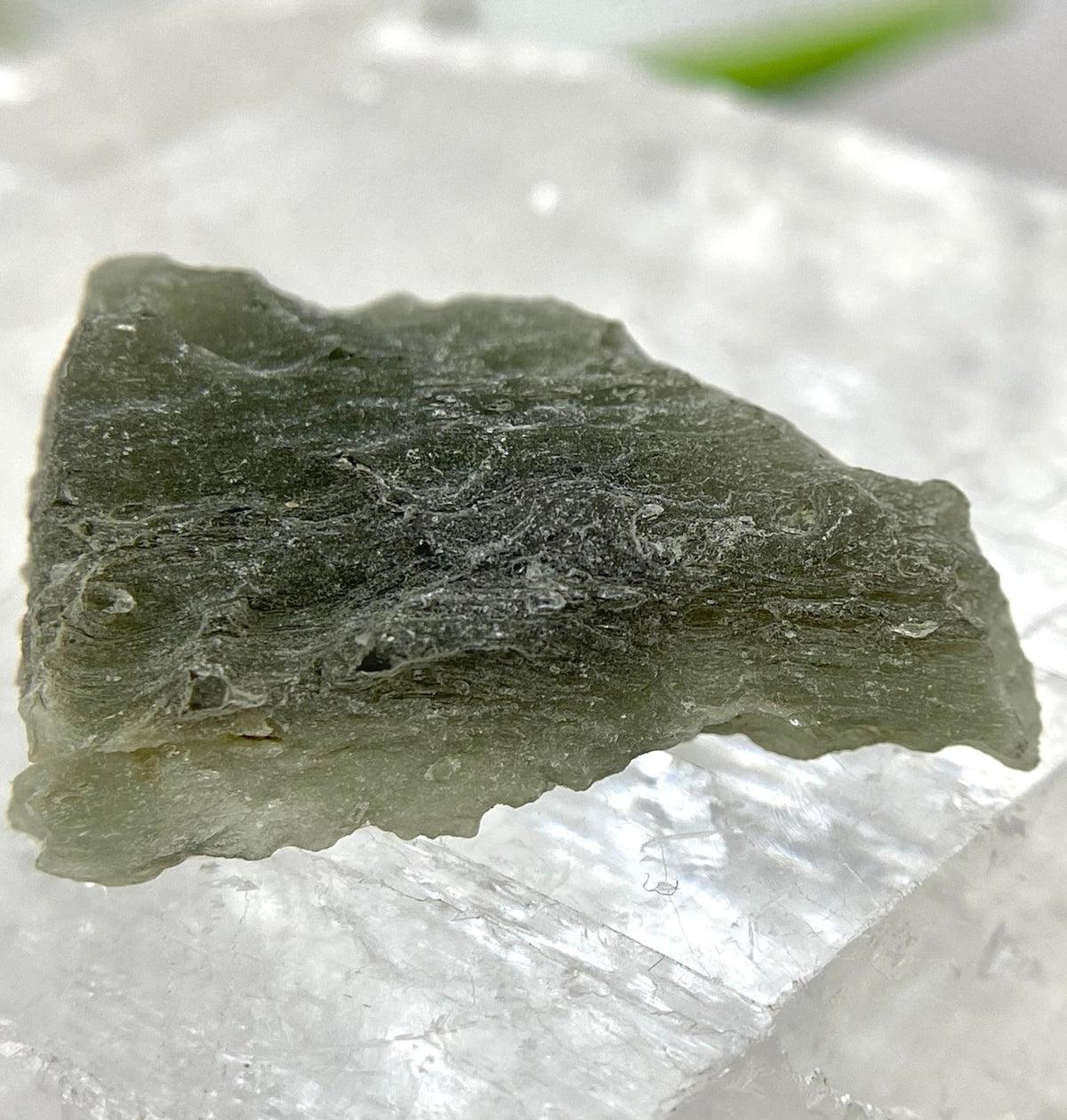 Authentic Moldavite Raw Pieces 3.4 - 4.43g