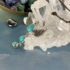 Crystal Silver Wing Pendant
