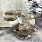 Brown Quartz Palm Stone