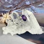 Amethyst Filigree Band Ring