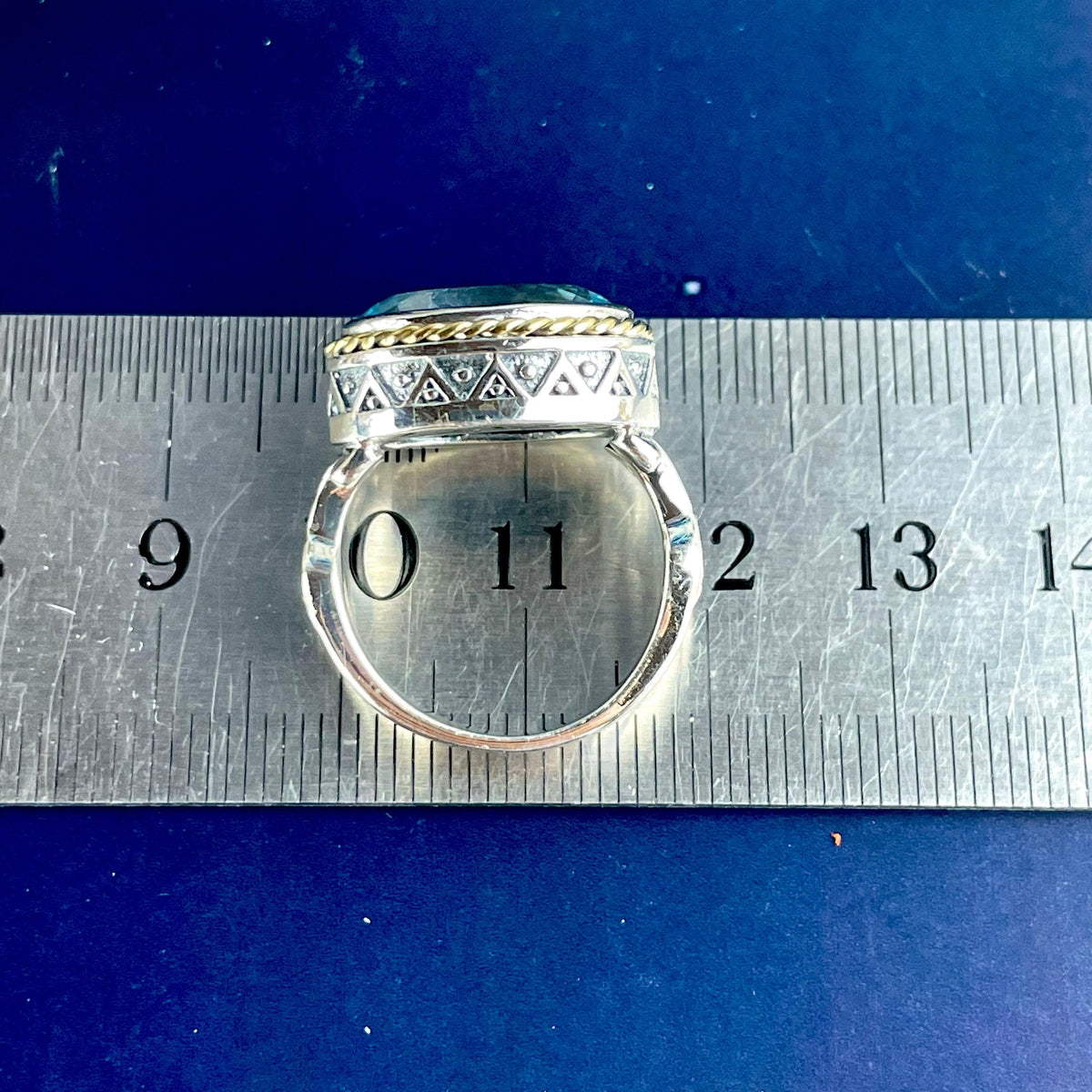 Blue Topaz Silver Ring