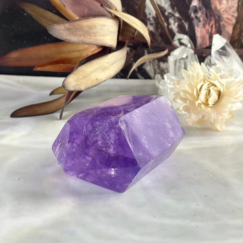Amethyst Point With Rainbows