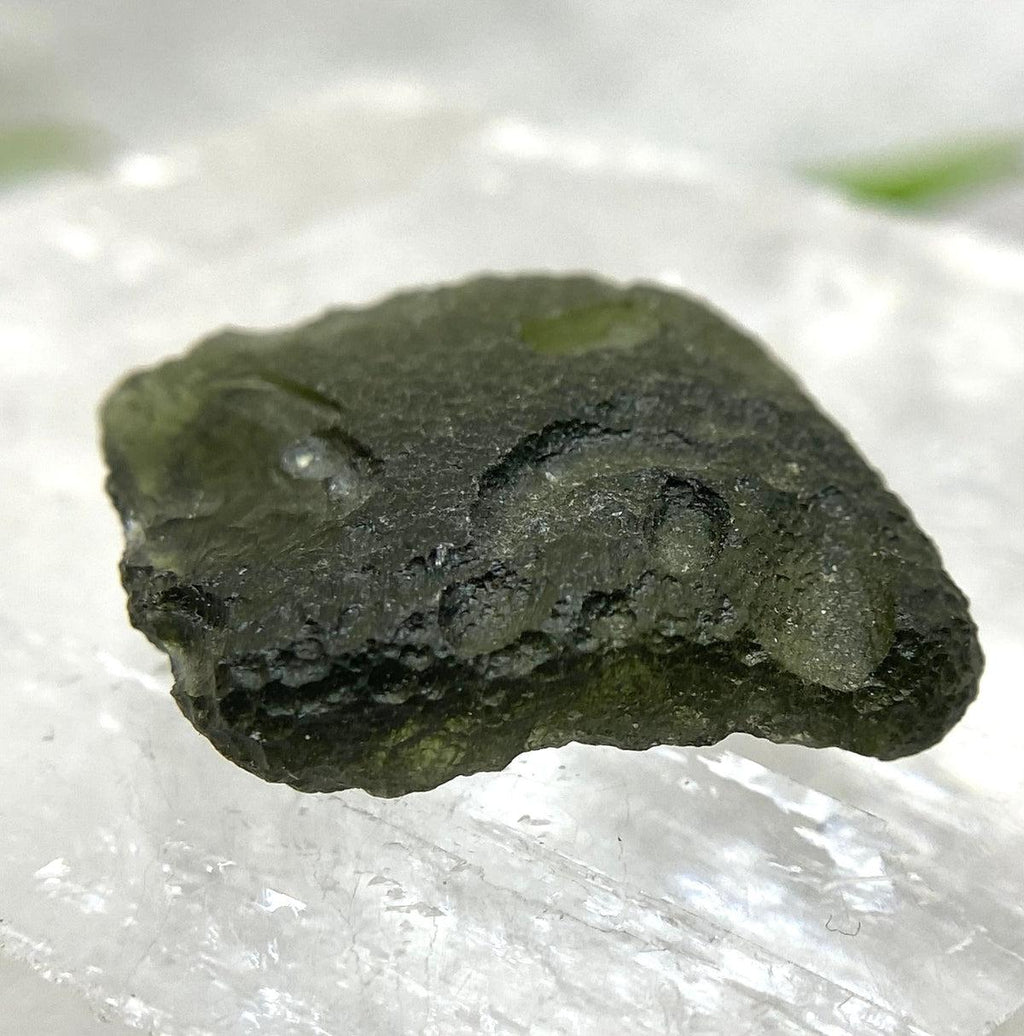 Authentic Moldavite Raw Pieces 3.4 - 4.43g