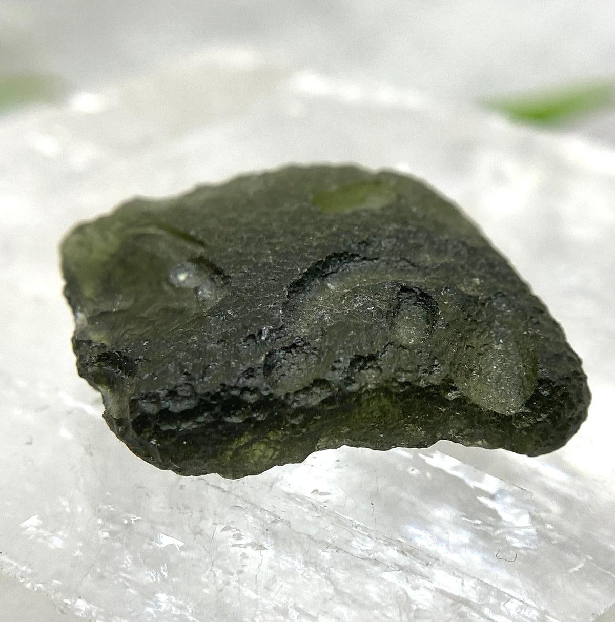 Authentic Moldavite Raw Pieces 3.4 - 4.43g