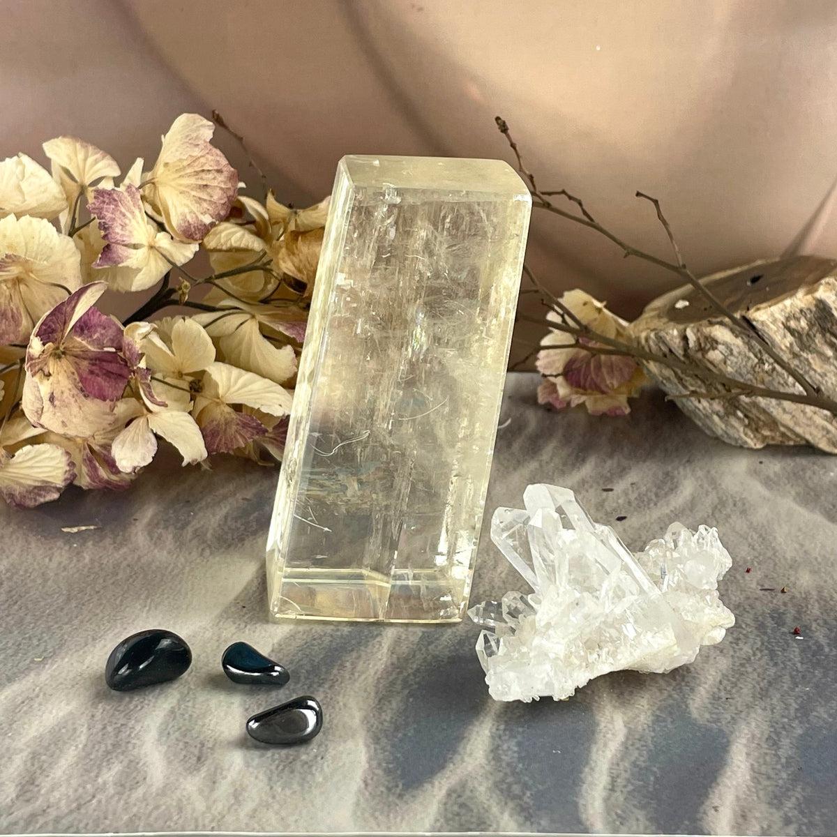 Yellow Crystal Rectangle Block