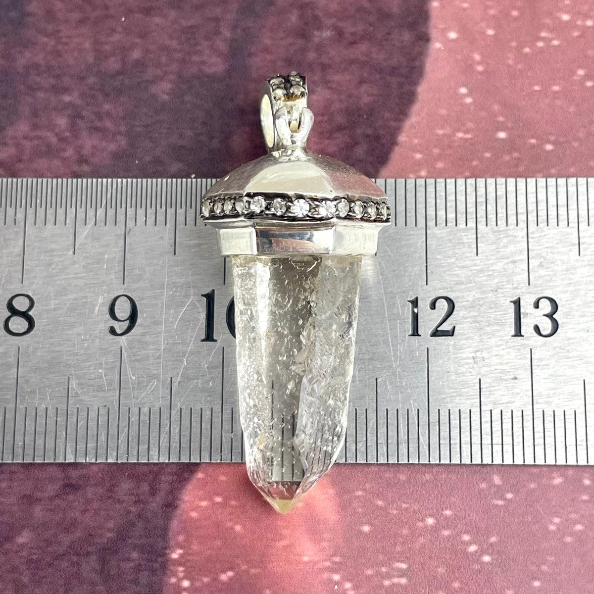 Clear Quartz Wand Pendant