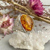 Contemporary Amber Ring