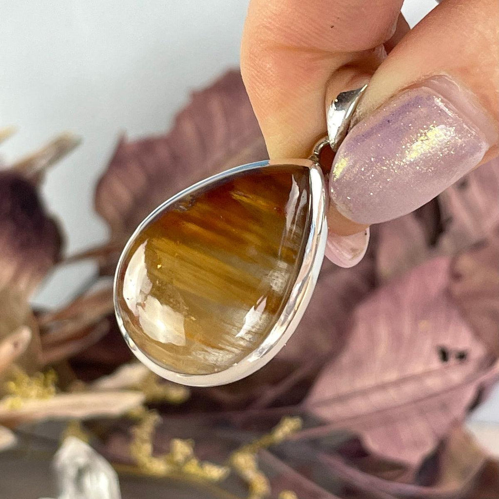 Yellow And Orange Quartz Pendant