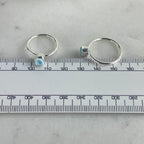Blue And White Crystal Ring
