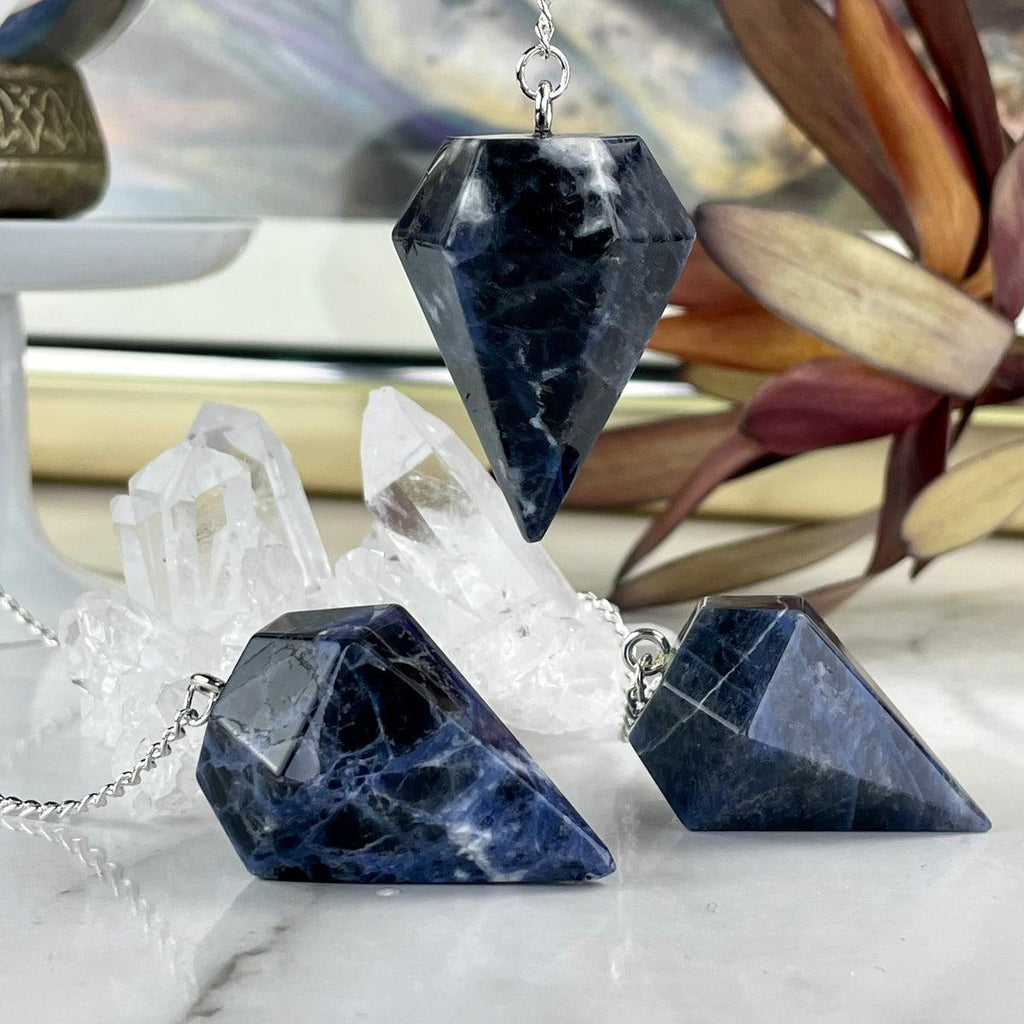 Blue Crystal Pendulum