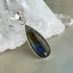 Long Teardrop Labradorite Pendant