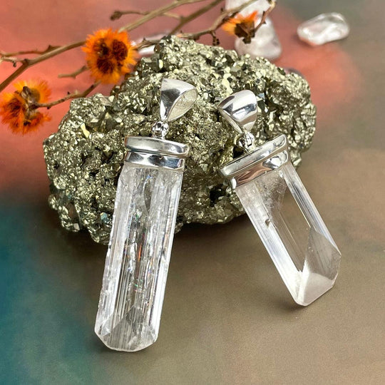 Danburite Raw Pendant