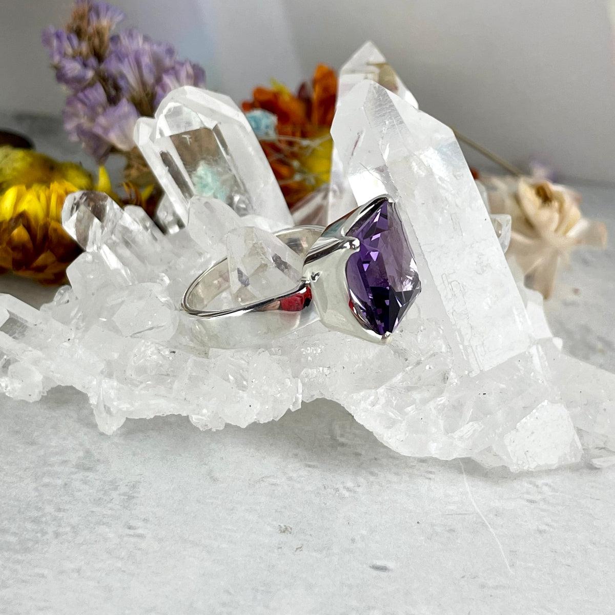 Square Amethyst Ring