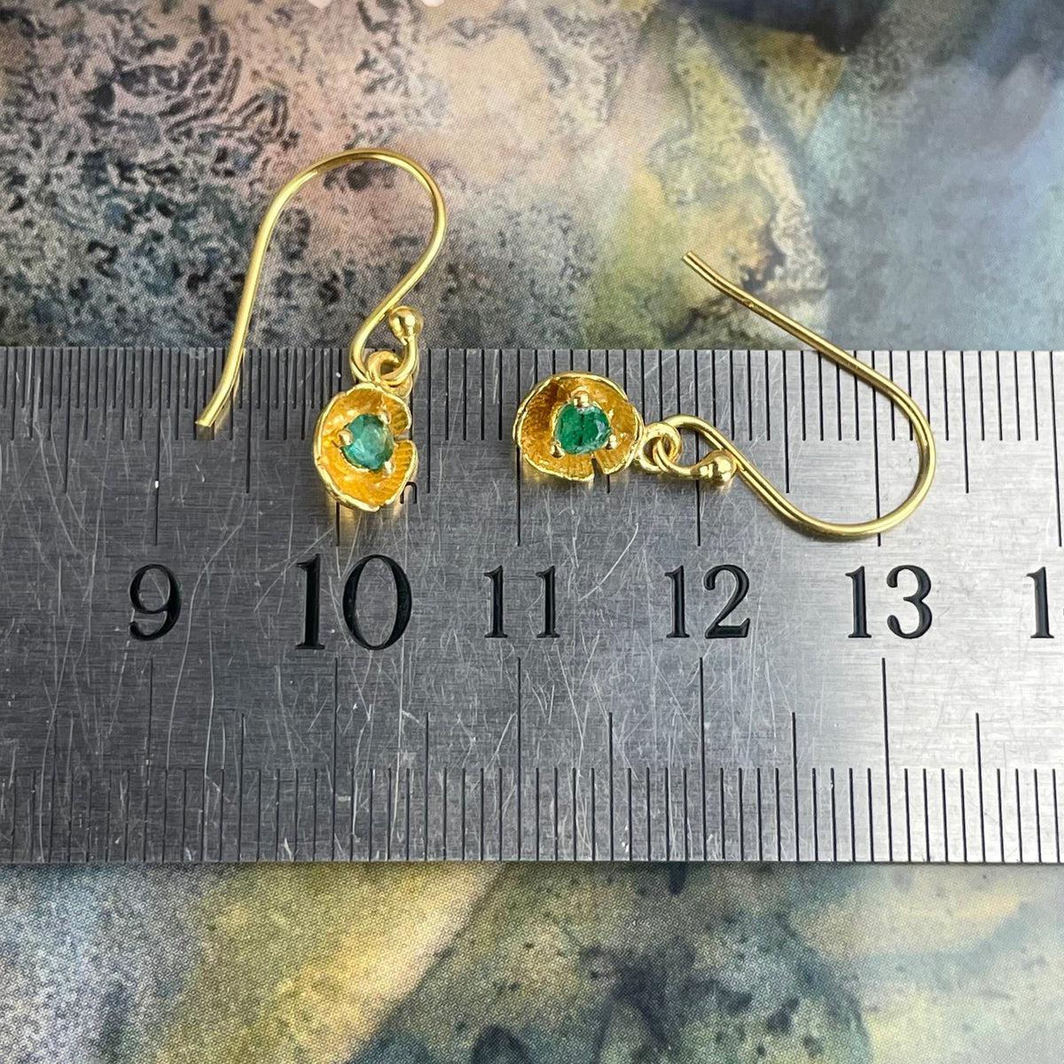 Green Gemstone Earrings