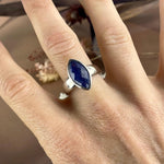 Bright Blue Crystal Ring
