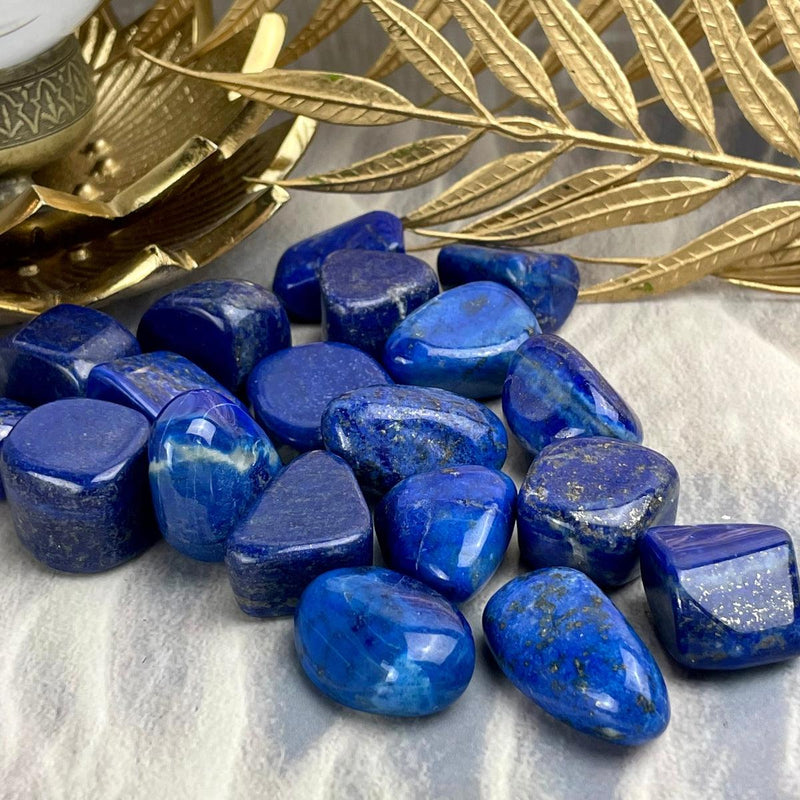Bright Blue Tumbled Stones