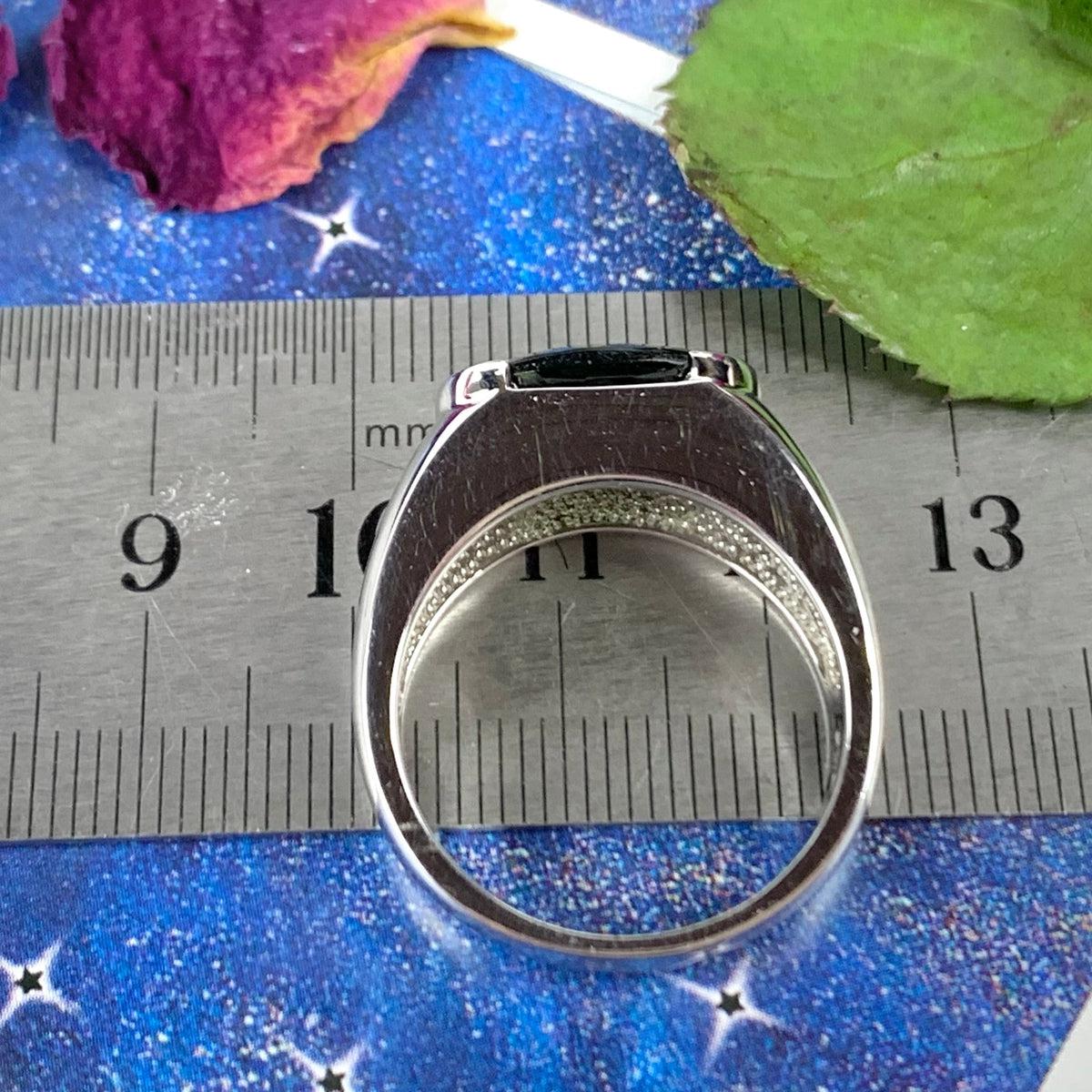 Tektite Gemstone Ring