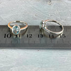 Blue Topaz Oval Cut Ring