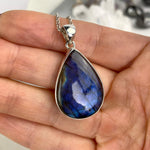 Blue Flash Labradorite Necklace