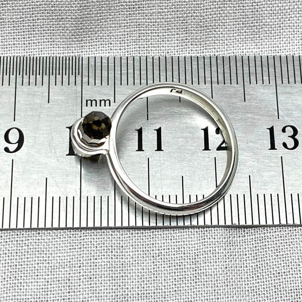 Smokey Quartz Double Terminated Point Ring