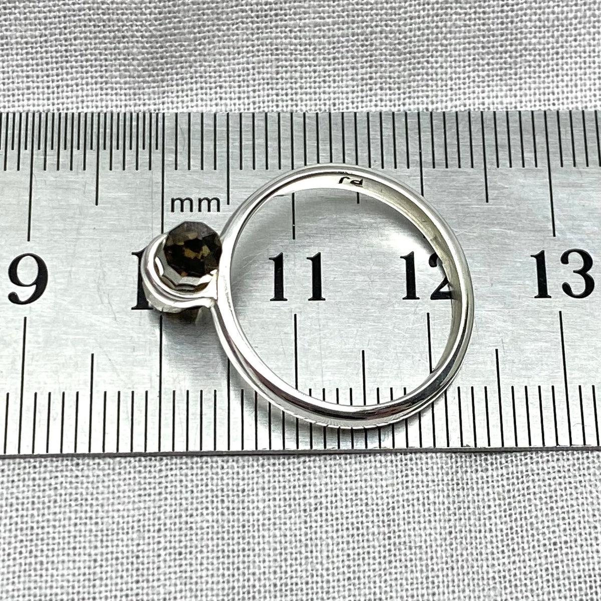 Smokey Quartz Double Terminated Point Ring