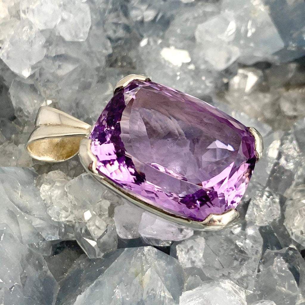 Rectangle Amethyst Pendant