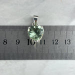 Green Crystal Heart Necklace
