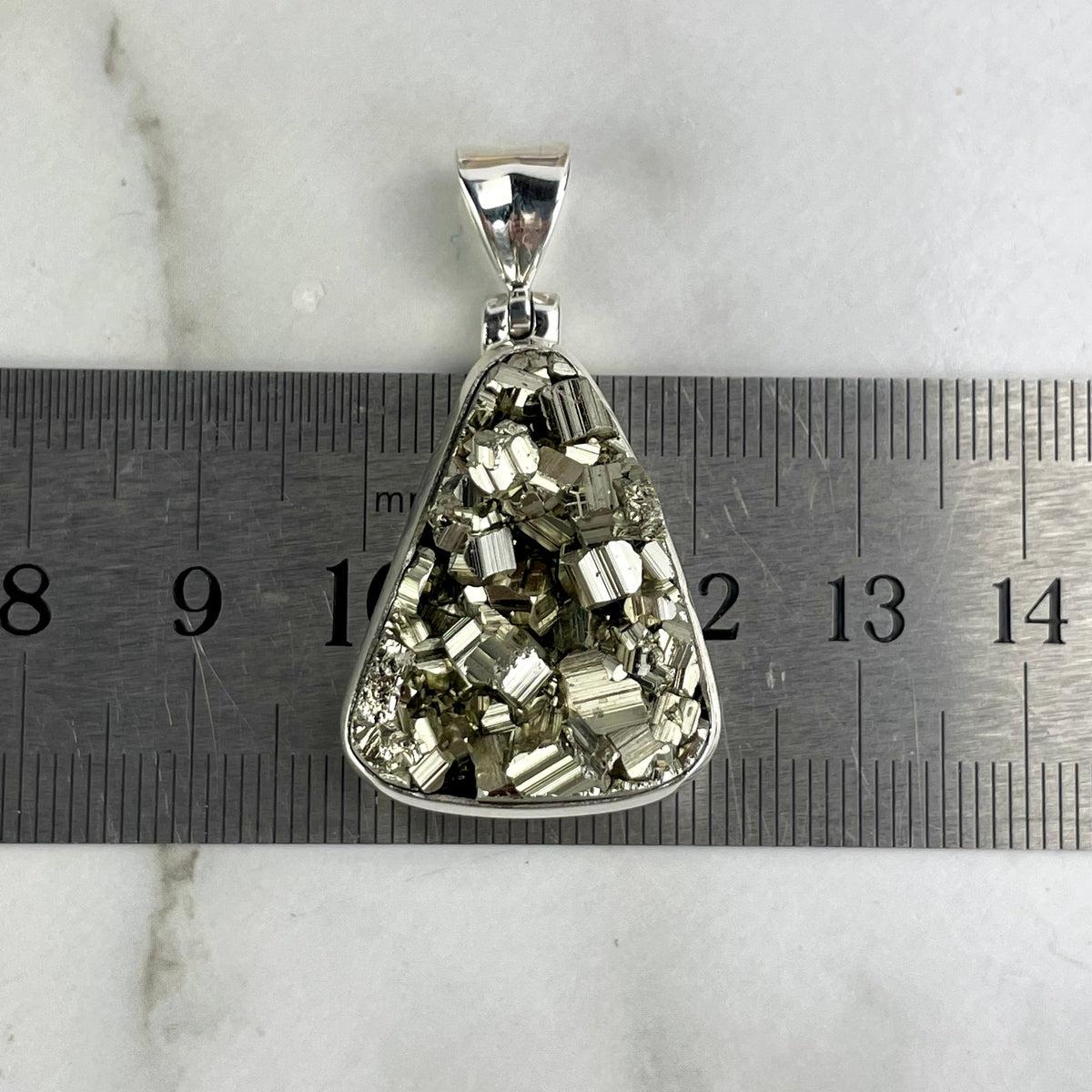 Triangle Pyrite Pendant