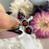 Pink And Red Garnet Ring