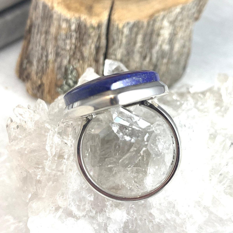 Lapis Lazuli Pointed Oval Ring