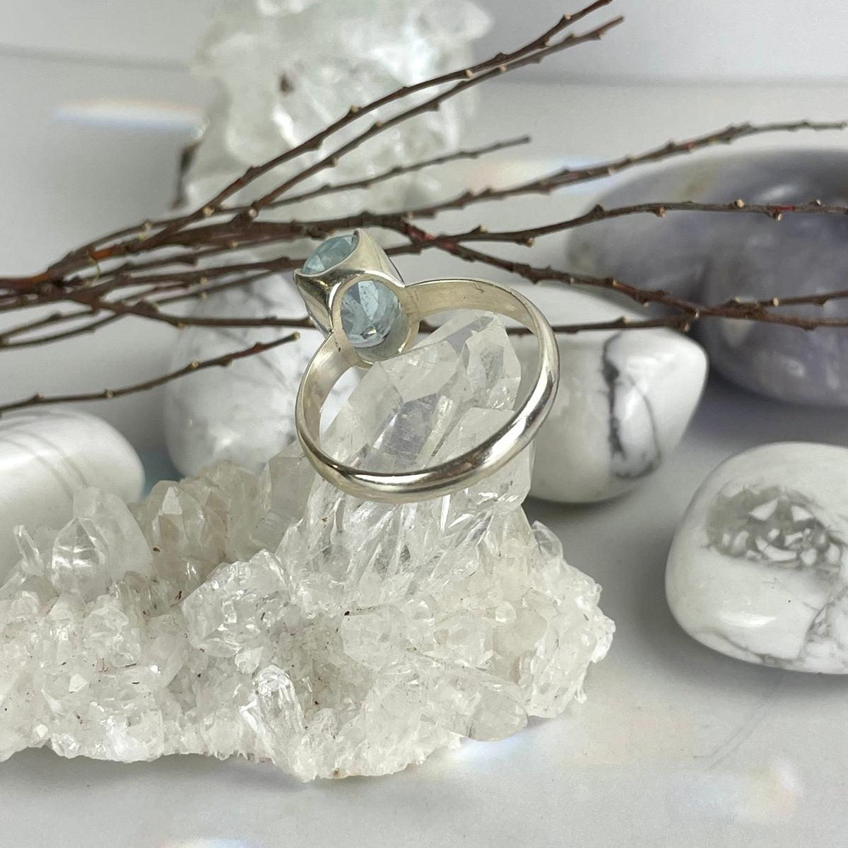 Aquamarine Gemstone Ring