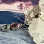 Aquamarine And Pink Tourmaline Jewellery