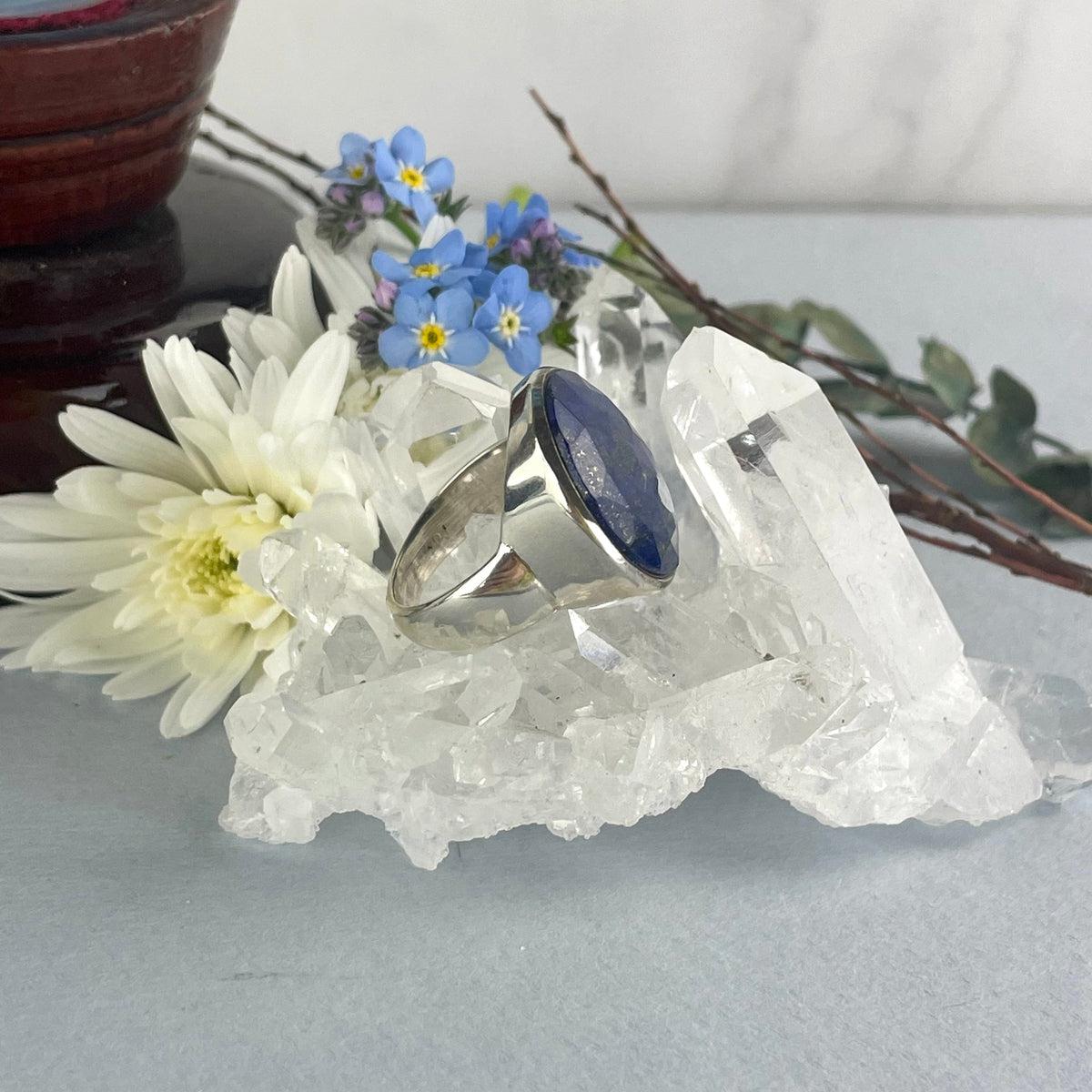 Lapis Lazuli With Pyrite Ring