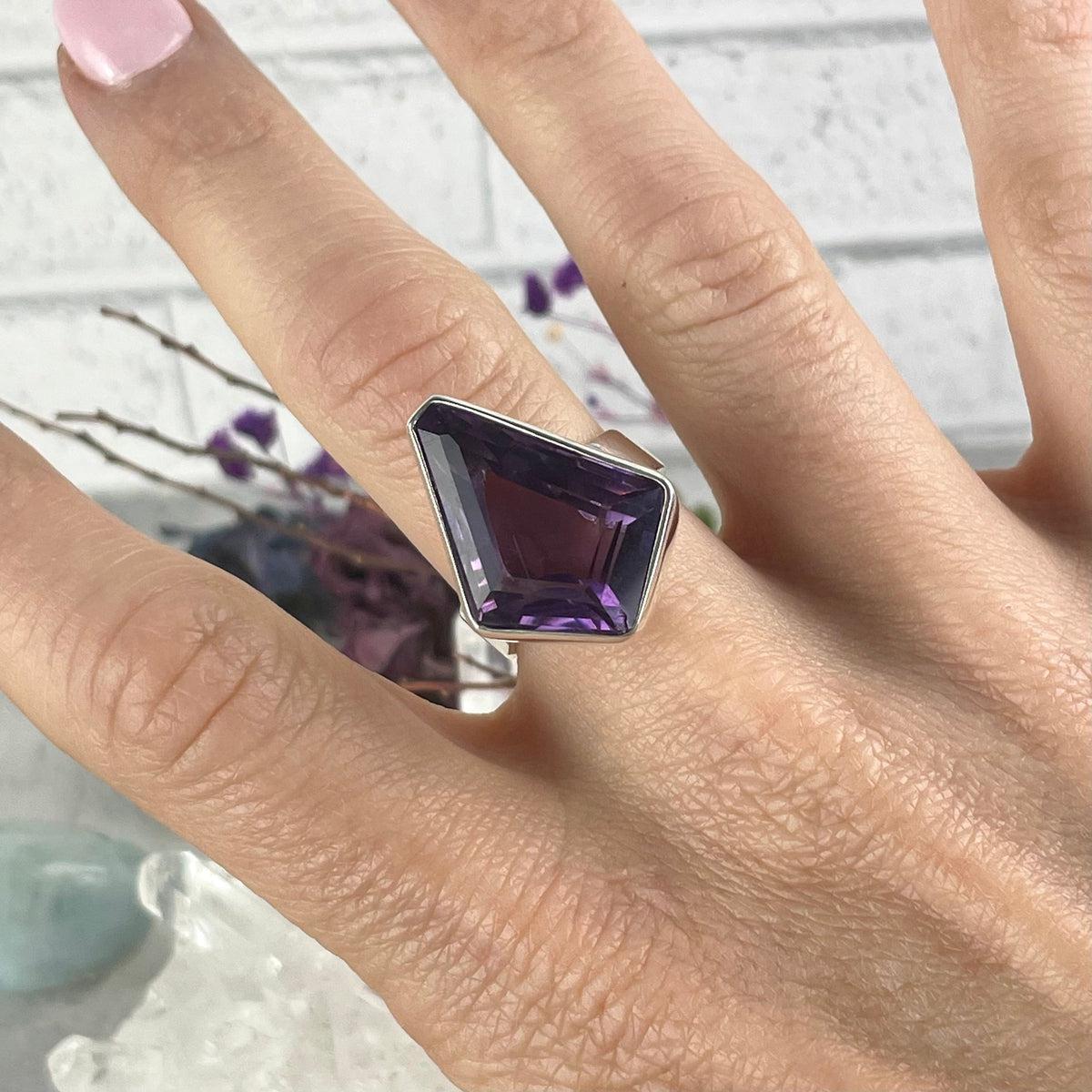 Amethyst Silver Ring