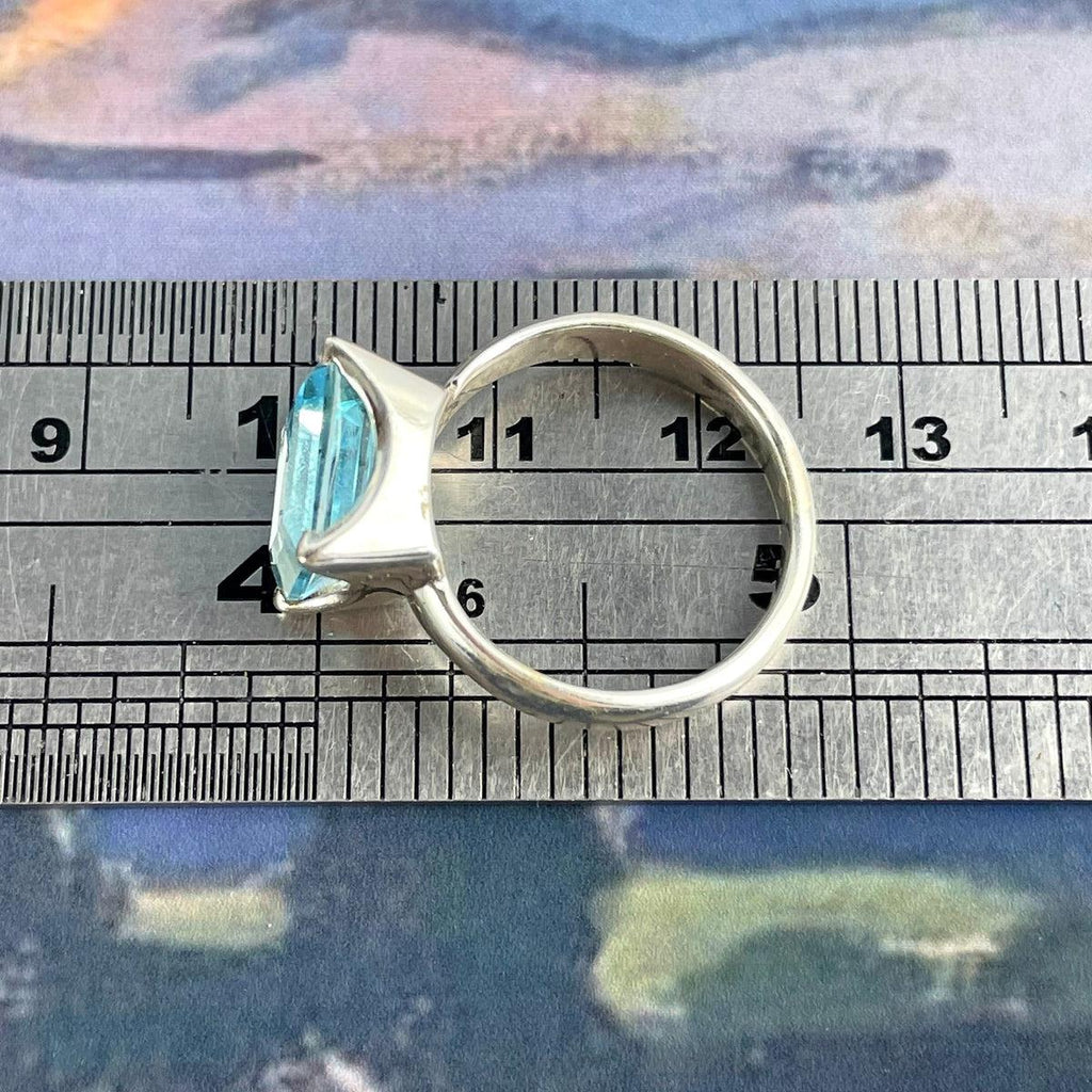 Blue Gemstone Silver Ring