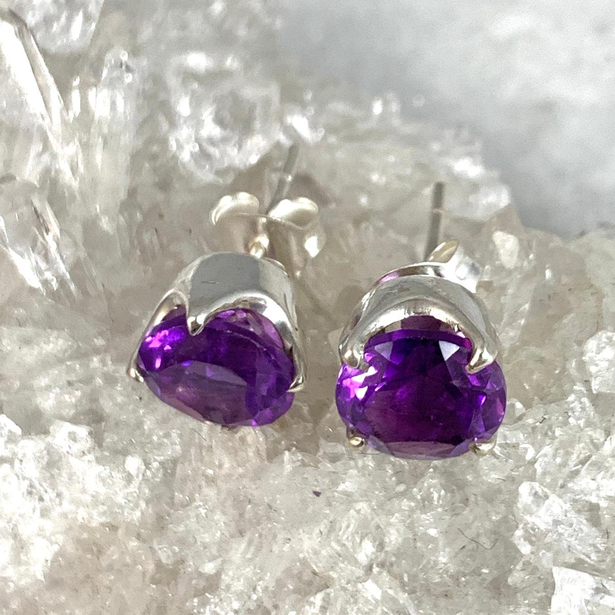 Amethyst Sterling Silver Studs