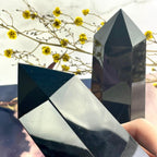 Black Obsidian Crystal Point 15cm