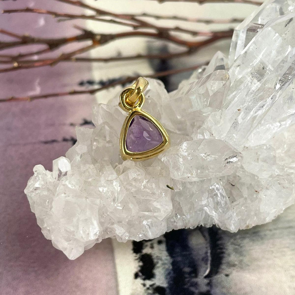 Purple Crystal Pendant