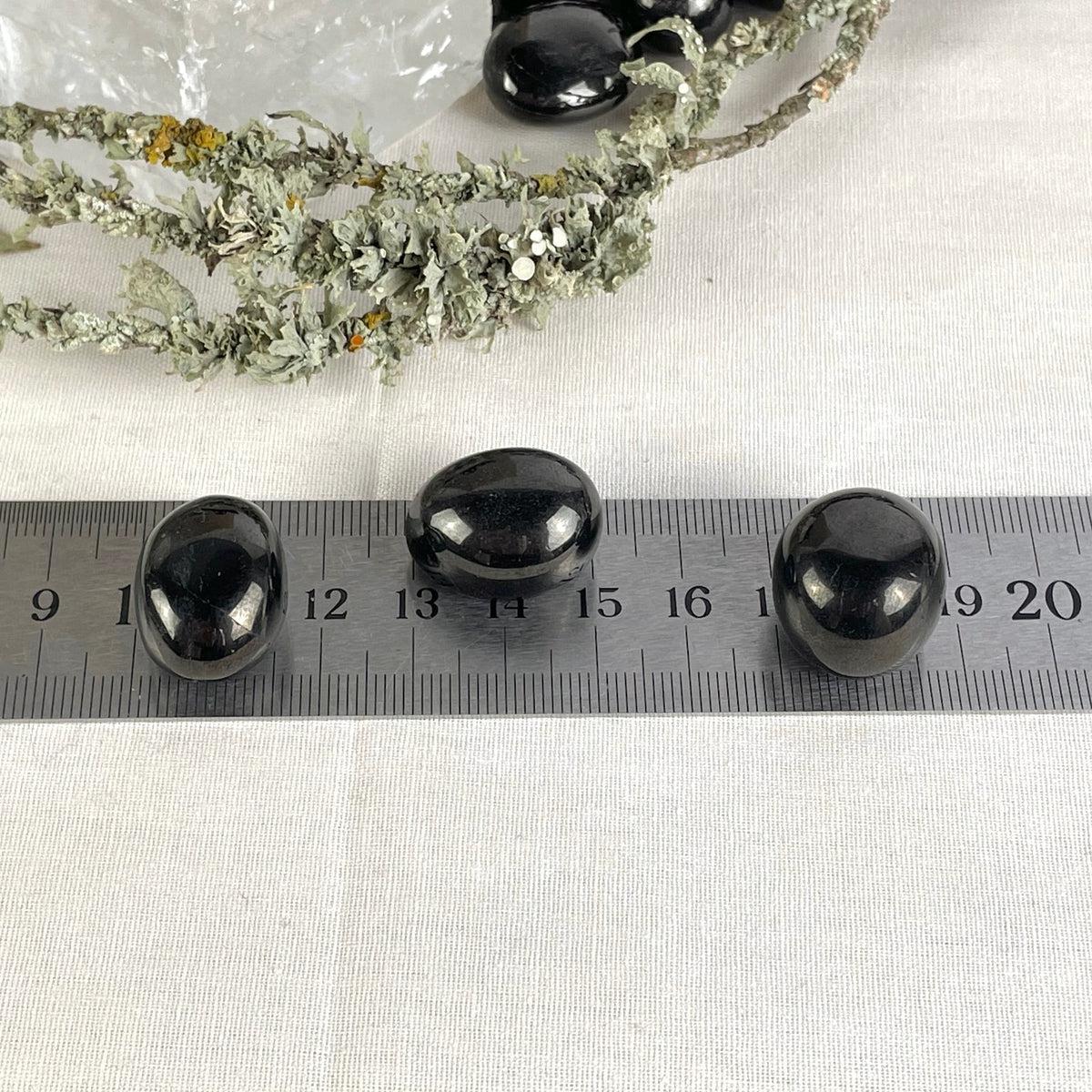 Jet Tumbled Stones