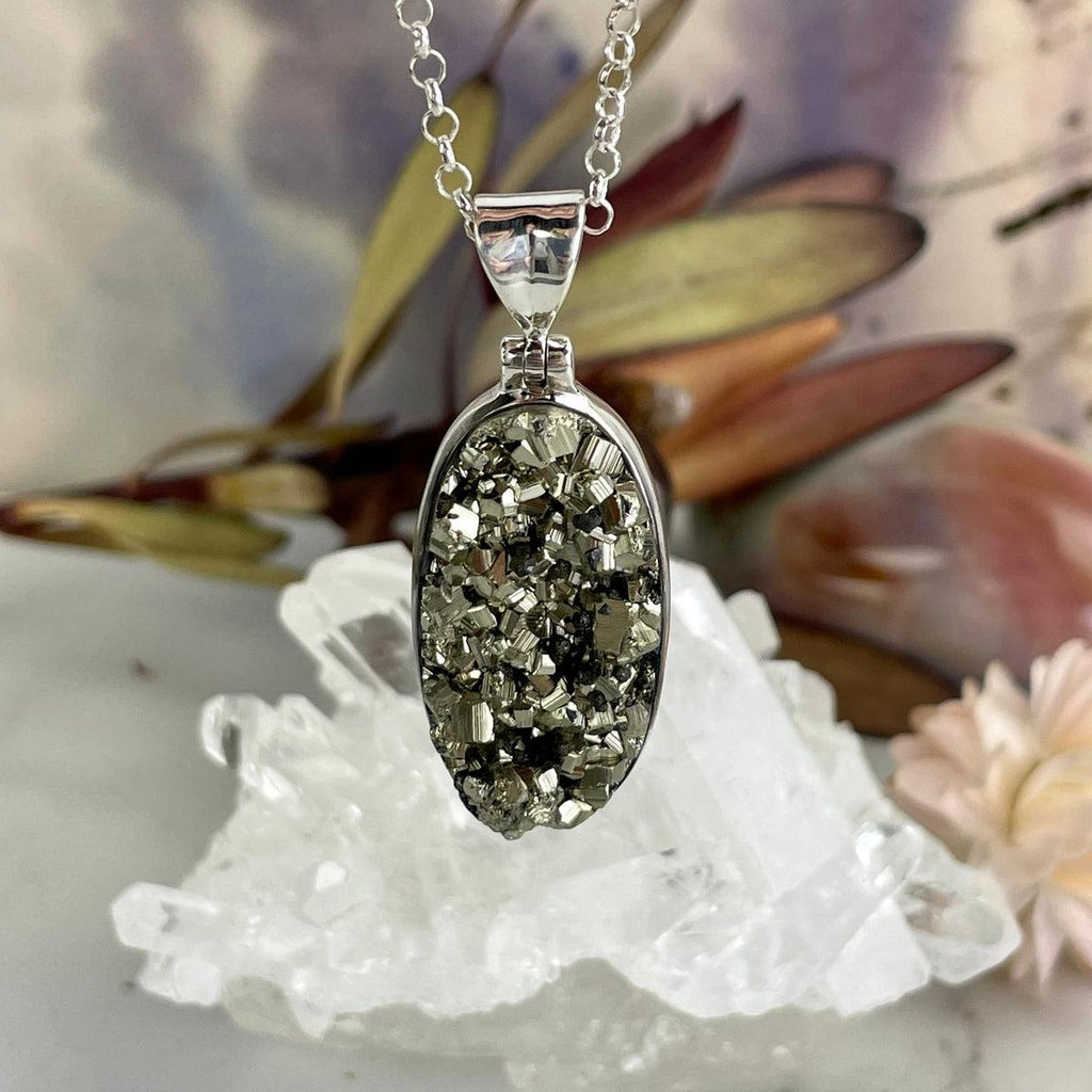 Pyrite Cluster In Pendant