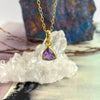 Gold With Amethyst Necklace