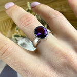 Dark Purple Gemstone Ring