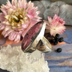 Rhodonite Gemstone Silver Ring