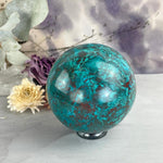 Chrysocolla Crystal Sphere