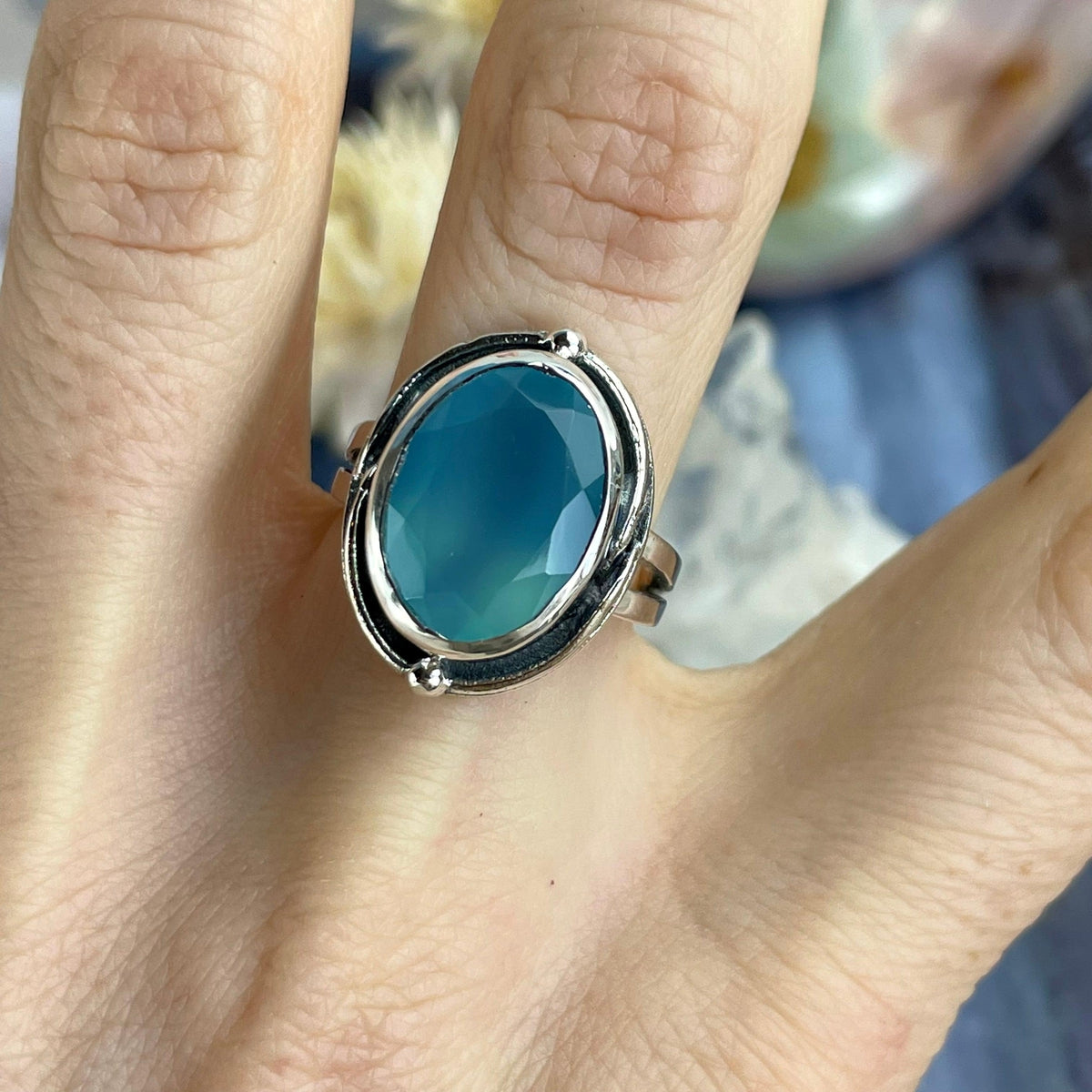 Oval Chalcedony Ring