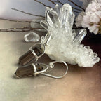 Smoky Quartz Bar Earrings