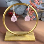Sterling Silver Morganite Dress Earrings